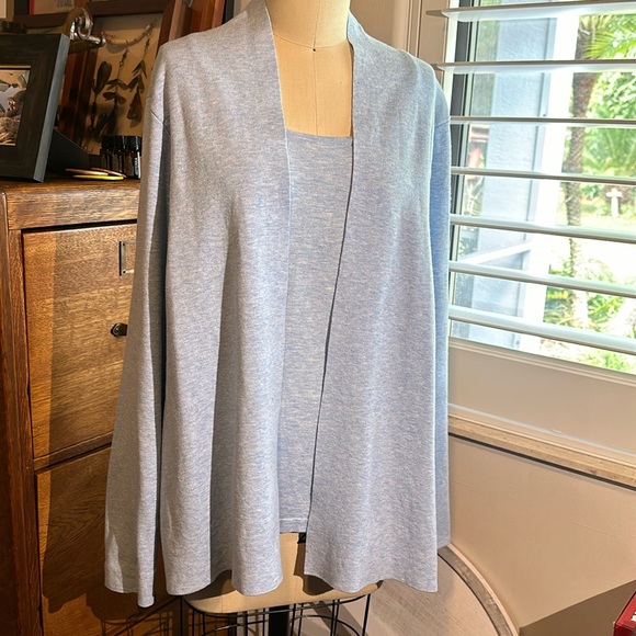 J’Envie New York Cardigan Shell Sky Blue Size XL - Picture 1 of 6